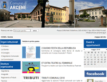 Tablet Screenshot of comune.arcene.bg.it